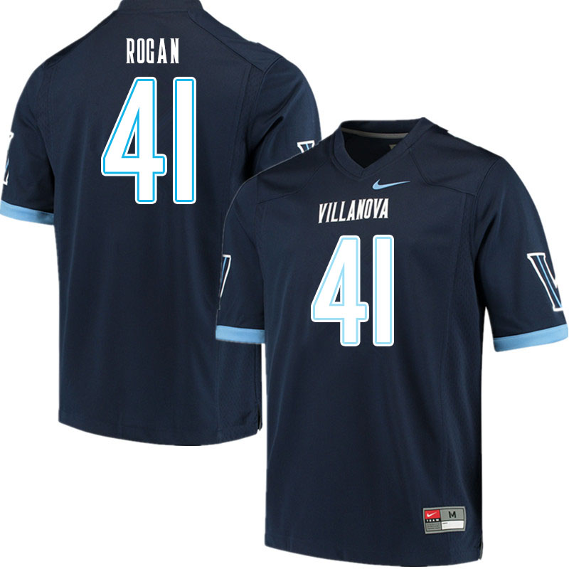 Men #41 Garrett Rogan Villanova Wildcats College Football Jerseys Sale-Navy